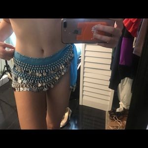 Halloween costume/ rave costume gypsy coin belt